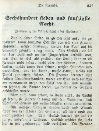 Sechshundert sieben und funfzigste Nacht