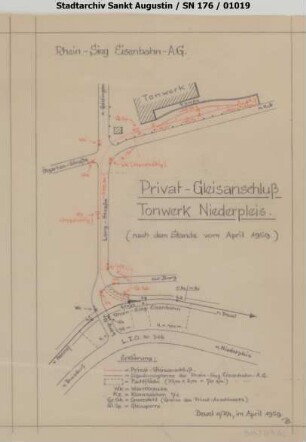 Gleisanschluss Tonwerk Niederpleis.