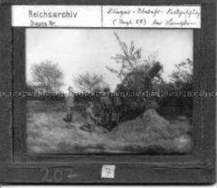 Soldaten an einem Fliegerabwehr-Feldgeschütz, 1. Weltkrieg