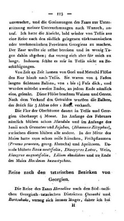 Reise nach den tatrischen Bezirken von Georgien.