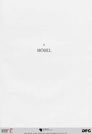 X. Möbel (Nr.380-439)