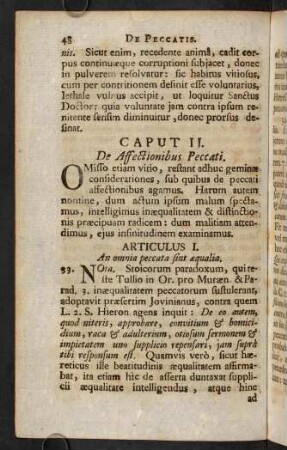 48-98, Caput II. De affectionibus peccati