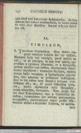 XX. Timoleon