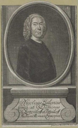 Bildnis des Nicolaus Ludevig von Zinzendorf