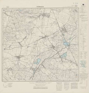 5072 (alte Nr.: 2959) Schwirz, Meßtischblatt (4 cm - Karte)