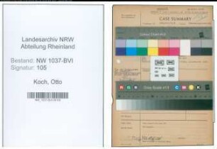 Entnazifizierung Otto Koch , geb. 00.00.0000 (Lehrer)