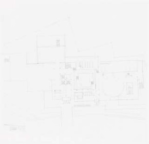 Sprengel-Museum, Hannover Wettbewerbsbeitrag: Grundriss 1.OG 1:500