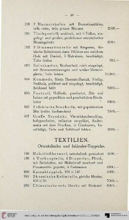 Textilien (Nr. 198-214)