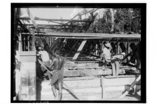 Brückenbau : Südthailand. Ein Brückenbau, 1912/1913