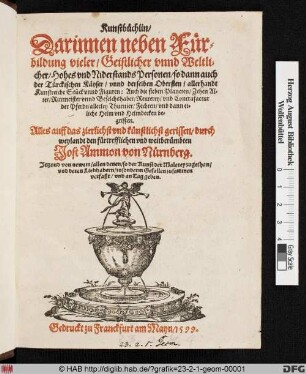 [Kunstbüchlin, Titelblatt]