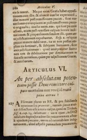 162-169, Articulus VI