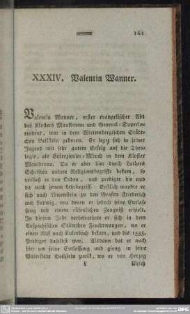 XXXIV. Valentin Wanner