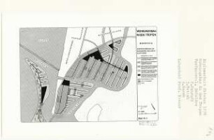 Wohnungsbau in den Tropen, Monrovia (Diplomarbeit bei Willy Kreuer): Region Monrovia, Städtische Siedlung auf gewonnenem Bauland im Sumpfgebiet, Karte 1:5000