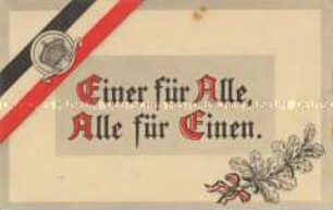 Patriotische Postkarte
