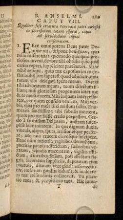 289-294, Caput VIII; Orationes