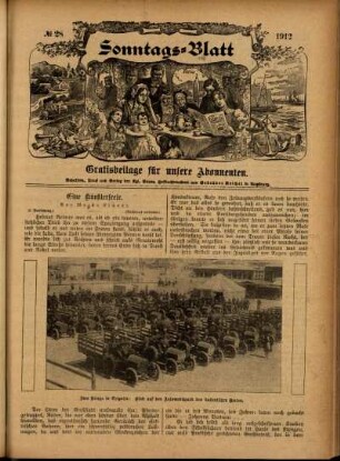 Ausgabe vom Sonntag, den 14. Juli 1912.