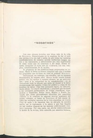 "Nosotros"