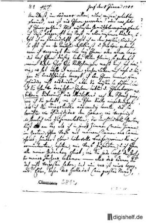81: Brief von Johannes Müller an Johann Wilhelm Ludwig Gleim