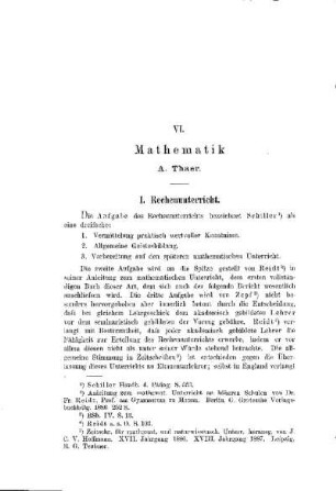 Mathematik : [Abteilung B. Die einzelnen Lehrgegenstände]