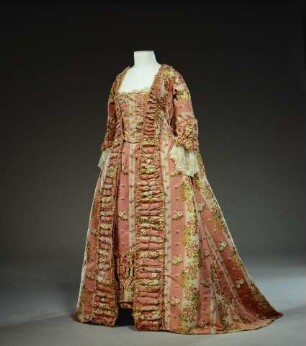 Dreiteiliges Frauenkleid (Robe à la Française)