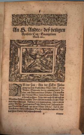 Postilla, de Sanctis. Das ist, Christliche, wahre, Euangelische Predigen vnnd Außlegung aller Fest vnd Feyertäg durch das gantze Jahr : Darinnen vnder andern viel fürnemer Articul deß Catholischen Glaubens außführlich erleuttert, vnnd wider die jetztschwebende Secten auß göttlicher Schrifft erwiesen werden. Der erste vnd ander Theyl