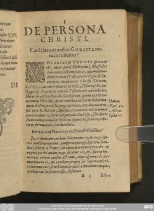 De Persona Christi.