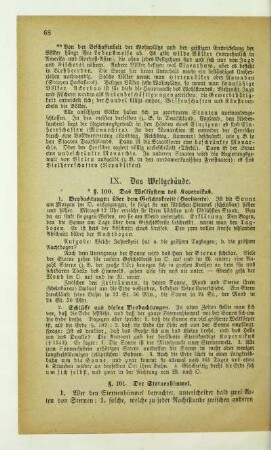 IX. Das Weltgebäude