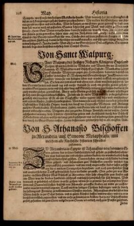 Von Sanct Walpurg.