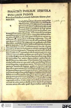 [Q]uod nihil apud me duxerim antiquius benevolentia tua, nihil sanctius tua fide...