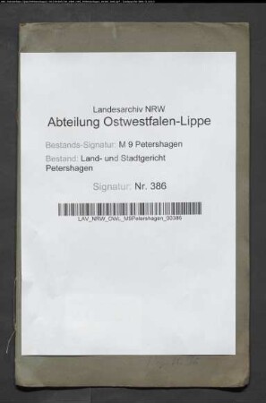 Generalteilung der Gemeinheit Dicken bei Bierde