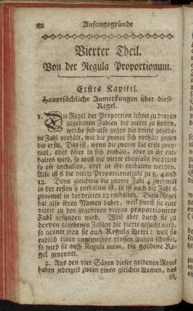 Erstes Kapitel. - Viertes Kapitel.