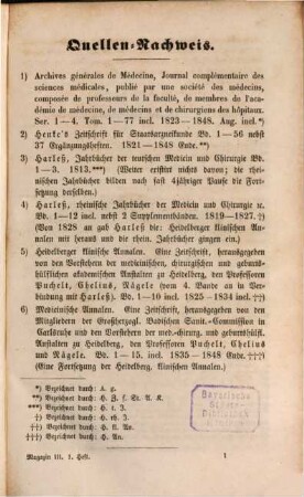Magazin für physiologische und klinische Arzneimittellehre und Toxikologie. 3. 1850