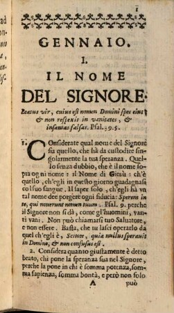 La Manna Dell'Anima : Overo Esercizio Facile insieme, e fruttuoso, perchi desidera in qualche modo di attendere all'orazione. Per tutti i giorni dell'Anno, 1