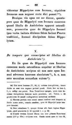 V. De tempore quo conscriptus sit libellus de Antichristo.