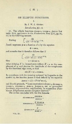 On elliptic functions.