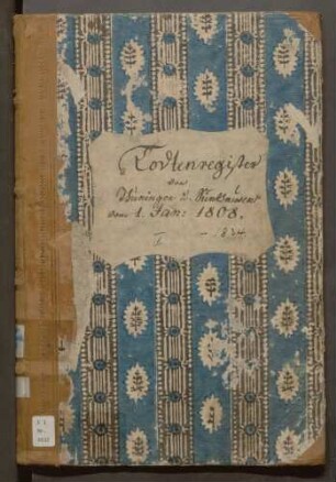 Totenregister I Tuningen/Sunthausen
