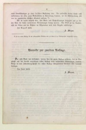 Vorrede zur zweiten Auflage