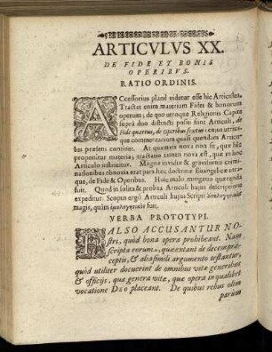 Articuluc XX. De Fide Et Bonis Operibus.