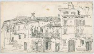Bauernfeind, Gustav; Italien; Österreich; Schweiz; Studien- und Reiseskizzen - Häuserfassaden (Ansicht)