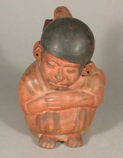 Sitzende anthropomorphe Figur, schlafend