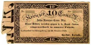 10 Kreuzer Conventions-Münze