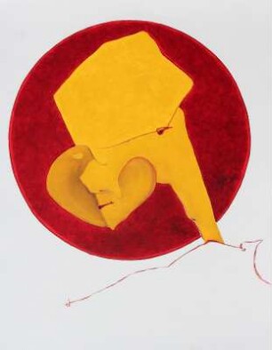 GELBER KOPF (IN ROTER AUREOLE)
