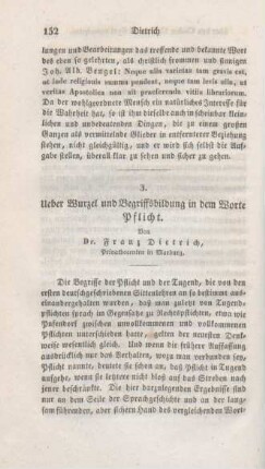 152-178 Über Wurzel und Begriffsbildung in dem Worte Pflicht
