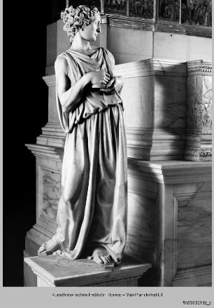 Grabmal des Bartolomeo Aragazzi : Tugend (Justitia?) vom Aragazzi-Grab (oder Engel?)