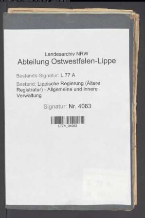 Gemeinheitsteilungen im Amt Schwalenberg