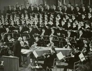 Rudolf Mauersberger (1889-1971; Kreuzkantor), Philharmonie mit Herbert Collum am Cembalo und der Kreuzchor