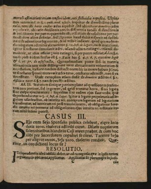 Casus III.