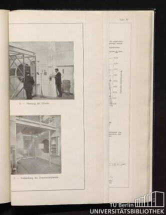 [Tafel III.] Aerodynamisches Laboratorium von G. Eiffel.