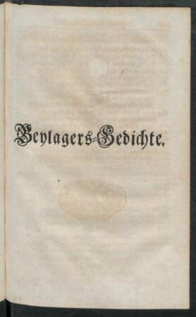 Beylagers-Gedichte