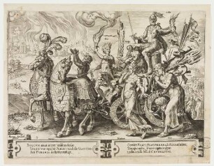 Triumphwagen mit der Personifikation von Krieg